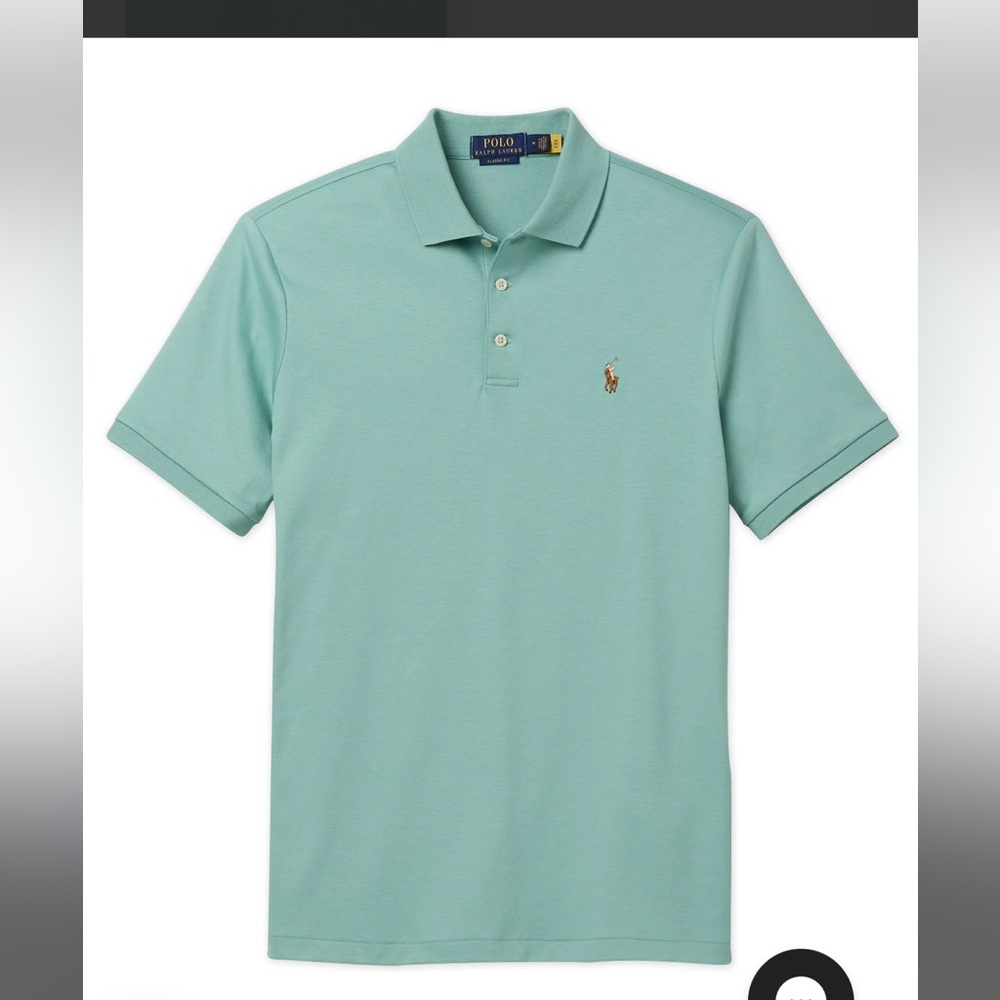 Polo by Ralph Lauren Men's Mint Polo Shirt (Men’s Golf Shirt)